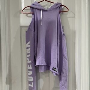 PINK Victoria's Secret Lavender Sleeveless Hoodie
